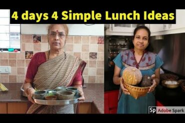 4 days 4 Simple Lunch Ideas with easily available vegetables