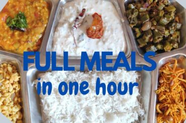 Meals | Full Meals Recipe | Lunch meals in 1 hour | Lunch ideas
