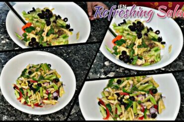 How To Make REFRESHING SALAD RECIPE ! BY TAYYABAS KITCHEN 2020