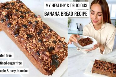 MY BANANA BREAD RECIPE | Gluten Free, Refined Sugar Free & Healthy | Annie Jaffrey