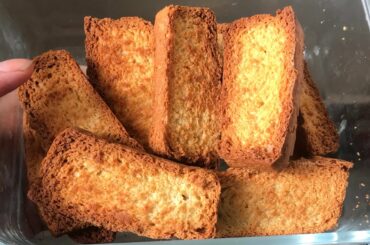 Tea time bread rusk recipe | bread rusk recipe