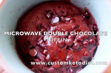 Keto Microwave Double Chocolate Muffin Recipe - Healthy Food For Family