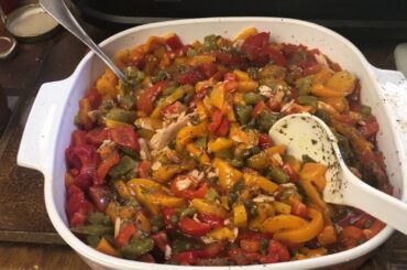 Healthy lunch with peppers 🌶