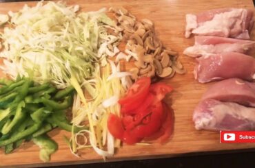 Cabbage and chicken/ non carb meal/ snack/ healthy meal