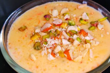 kheer ya payasam | gajrela recipe | healthy recipe with carrots rice and milk | gajar ki kheer