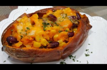 Sweet potato recipes. STUFFED sweet potatoes.