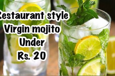 Quick Lime & mint mojito in lockdowns | 2 glasses under Rs.20 | quarantines cooking | summer coolers