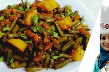 Delicious,Healthy and Nutritious Green Beans Potato Recipe/  Beans aur Aloo ki sukhi Sabzi
