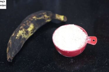 Don't Throw Away Blackened Ripe Banana, Add Wheat Flour (Atta) To Make A Healthy Snack For Children