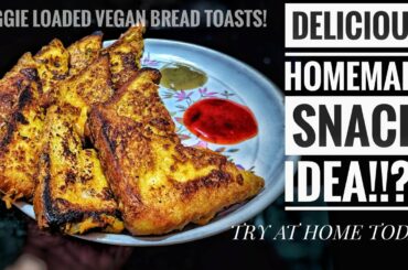 VEGAN BREAD TOAST! BREAD PAKORA KAISE BANAYE?LOCK-DOWN SNACK IDEAS! HOW TO MAKE BREAD PAKORA! ABC2E