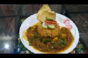 Healthy lunch recipe - Sai bhaji and Brown Rice