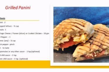 Grilled Panini | healthy meal | easy and instant option | basic recipe | quick snack
