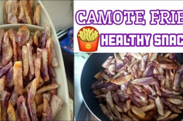 HOW TO MAKE CAMOTE FRIES|HEALTHY RECIPE|VEGETABLE SNACK|VLOG49|PH