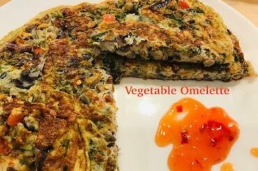 Vegetable Omelette || Mix Veg Omelette ||Easy and Healthy Breakfast Recipe