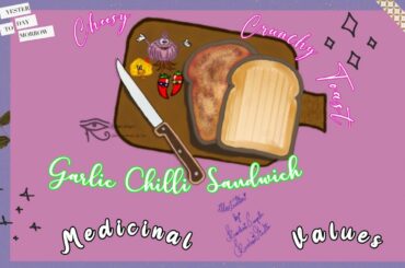 Healthy Crunchy🧀Cheeze🧄Garlic🌶️Chilli Sandwich Toast🥪Medicinal Benefits 👩🏻‍🔬Garlic|Flu Common