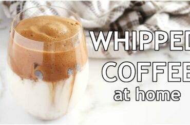 WHIPPED COFFEE: keto, vegan, healthy! Making Whipped Coffee At Home! TikTok