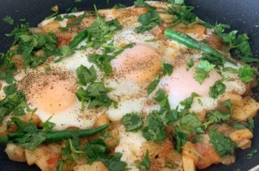 Afghani breakfast | shakshuka recipe | healthy breakfast recipe | omelette