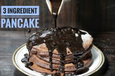 3 Ingredient Oats Chocolate Pancakes | Healthy Breakfast Recipe | Delicious Bites