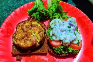 Healthy Sandwich|Egg Sandwich|Veg Sandwich without Butter or any oil.