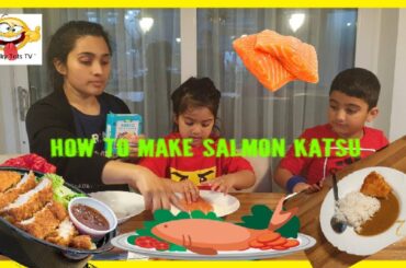How to make Salmon Katsu | Healthy Food | Aidan & Raya make Salmon Katsu