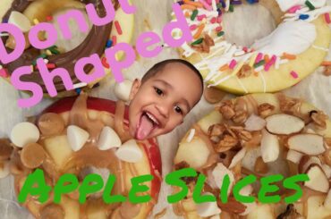 HEALTHY SNACK RECIPE! DONUT SHAPED APPLE SNACKS! SKINNYTASTE!
