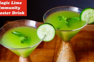 Immunity Booster Green Lime Juice, simple & tasty lime juice, welcome drink, summer drink,Green lime