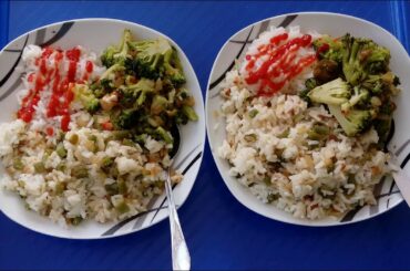 Rice Salad with Broccoli (ENG+ARA recipe)
