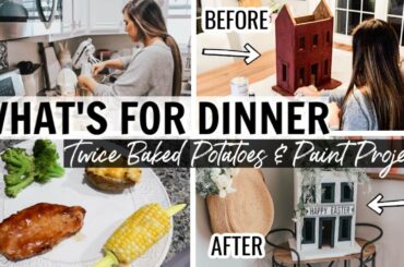 WHAT'S FOR DINNER 2020 | EASY DINNER RECIPE + NEW PAINTING PROJECT