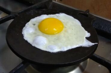 Healthy breakfast , simple and healthy omelette , salt and pepper , cute tawa,Immunity booster