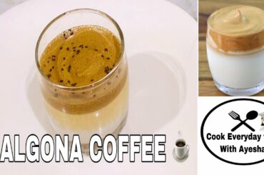 I TRIED DALGONA COFFEE RECIPE--the viral & trending on internet whipped COFFEE) DURING QUARANTINE...