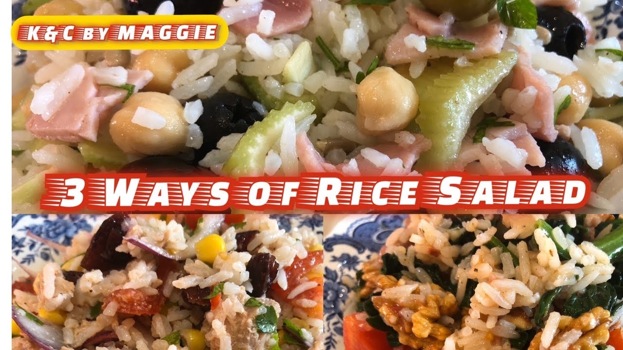 Three Ways of Cooking | Rice Salad Recipe Easy | Step By Step Three Ways of Cooking | Rice Salad Recipe Easy | Step By Step