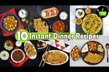 10 Lockdown Recipes | 10 Easy Dinner Recipes | Indian Dinner Plan | Dinner Ideas | Restaurant Style