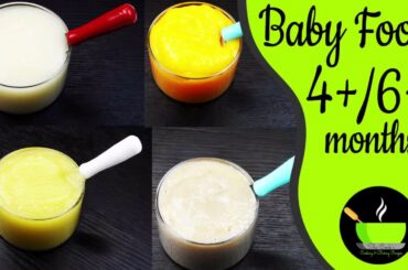 Baby Food For 4+ / 6+ Months | Healthy Baby Food Recipes | Homemade Baby Food