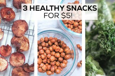 3 HEALTHY BUDGET FRIENDLY SNACKS for $5 | Air Fryer Recipes | Gluten-Free