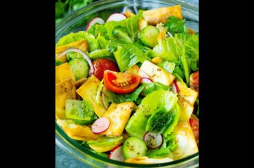 Fattoush salad UAE DISH - Healthy arabian salad recipe bangla আরবের বিখ্যাত ফাটুস ছালাত রেসিপি