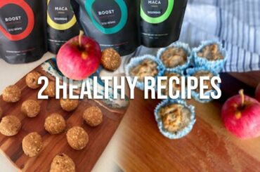 HEALTHY, EASY RECIPES - Protein balls + Spiced muffins