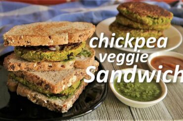 Chickpea / Chana / चना Sandwich | Vegan | Vegetarian | Healthy Protein Sandwich