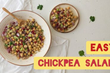 SIMPLE CHICKPEA SALAD INDIAN | EASY & QUICK RECIPE | DIET RECIPE | HEALTHY RECIPE FOR WEIGHT LOSS