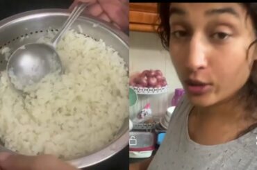Pooja ramachandran special cauliflower rice || low calories