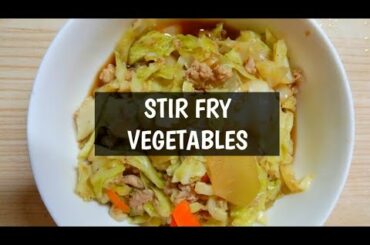 STIR FRY VEGETABLES | EASY AND HEALTHY FOOD