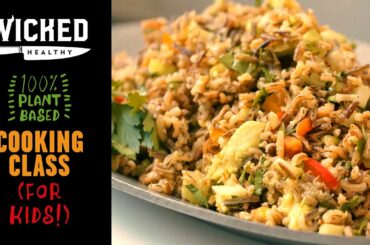 Ch.2 - Vegan Wild Rice Salad | Plant-Based Cooking Class | Wicked Healthy Kids