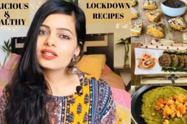Super Healthy Indian Snacks for Lockdown | LOCKDOWN RECIPES | High Protein & High Fibre