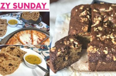 Lazy Sunday Vlog ~ Simple Indian Dinner ~ Moist Banana Bread Recipe ~ Plain Paratha Method