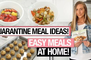 QUARANTINE MEAL IDEAS: 6 Easy healthy recipes to make at home!