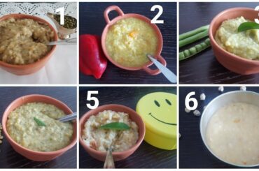 6 குழந்தை மதிய உணவு வகைகள் | Six Healthy lunch ideas for babies Above 7 Months | Baby Food Ideas