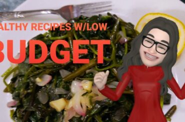 HEALTHY RECIPES W/ LOW BUDGET (  Timely  in the middle of crisis)  STIR FRY KANGKONG #recipe 01