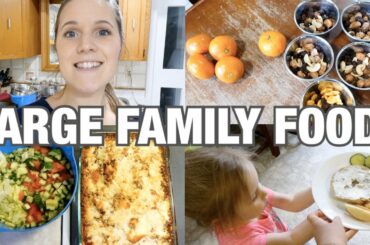 FULL DAY OF FOOD FOR A LARGE FAMILY! | MEAL IDEAS