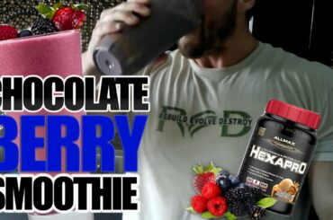 Chocolate + Berry Quick & Healthy Smoothie Recipe
