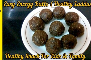Easy Energy Balls|Healthy Laddu|Easy Snack Recipe|Peanut Laddu|Lockdown Recipes in Tamil