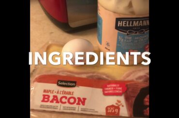 Egg and Bacon Sandwich #Healthy #Easy #Affordable